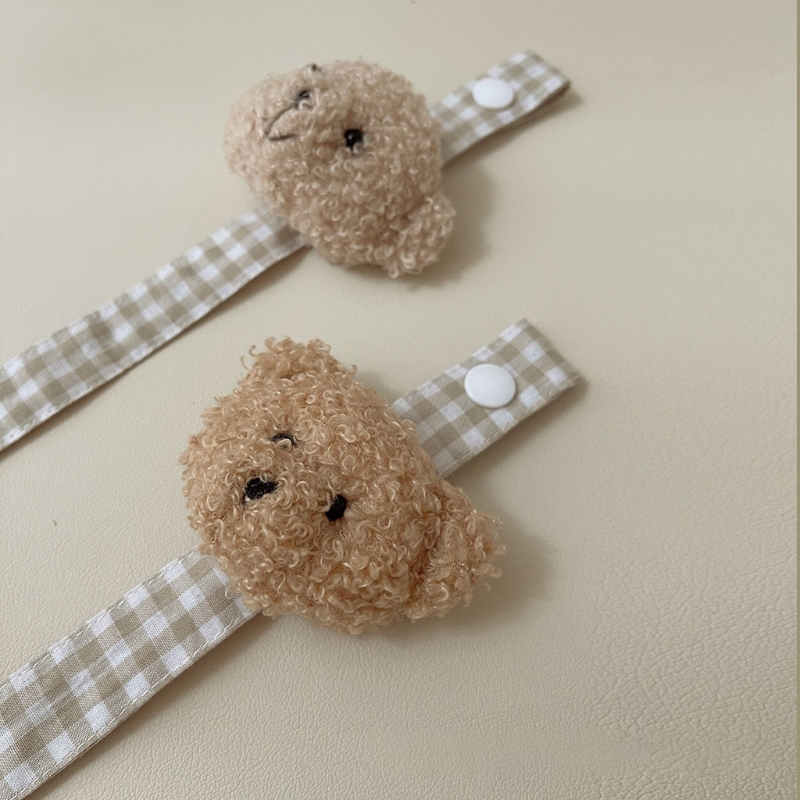 Gấu Kẻ Sọc Cotton Núm Vú Giả Dây Xích Cho Bé Điều Dưỡng Miếng Dán Đậu Nành Giá Đỡ W3JF