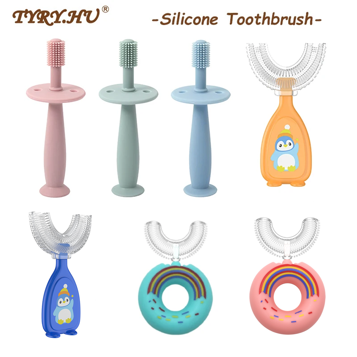 1PC Baby Weiche Silikon Ausbildung Zahnbürste Baby Kinder Dental Mundpflege Zahnbürste Werkzeug Baby kind zahnbürste Infant artikel