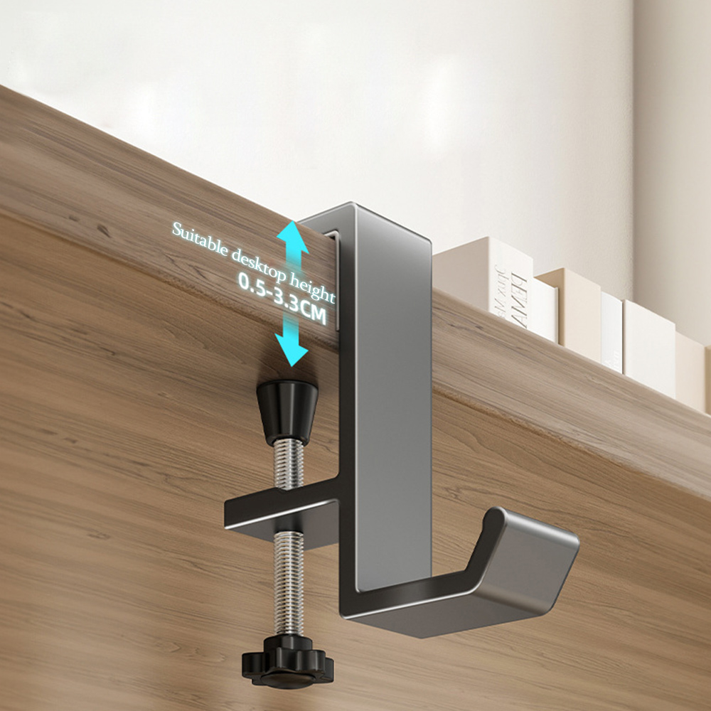 Punch-free Hanging Bag Hook Student Desk Side Hanging bag Artifact Removable mobile Handbag Holders Multi-functional Table Hook