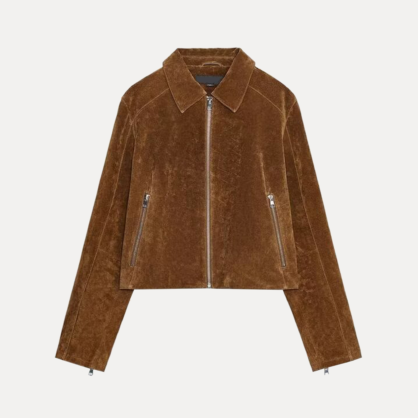 Jaqueta Fena Curta de Couro Genuíno Z 2025: Novo Estilo E e de Qualidade – Agasalho Premium para Mulheres 807...