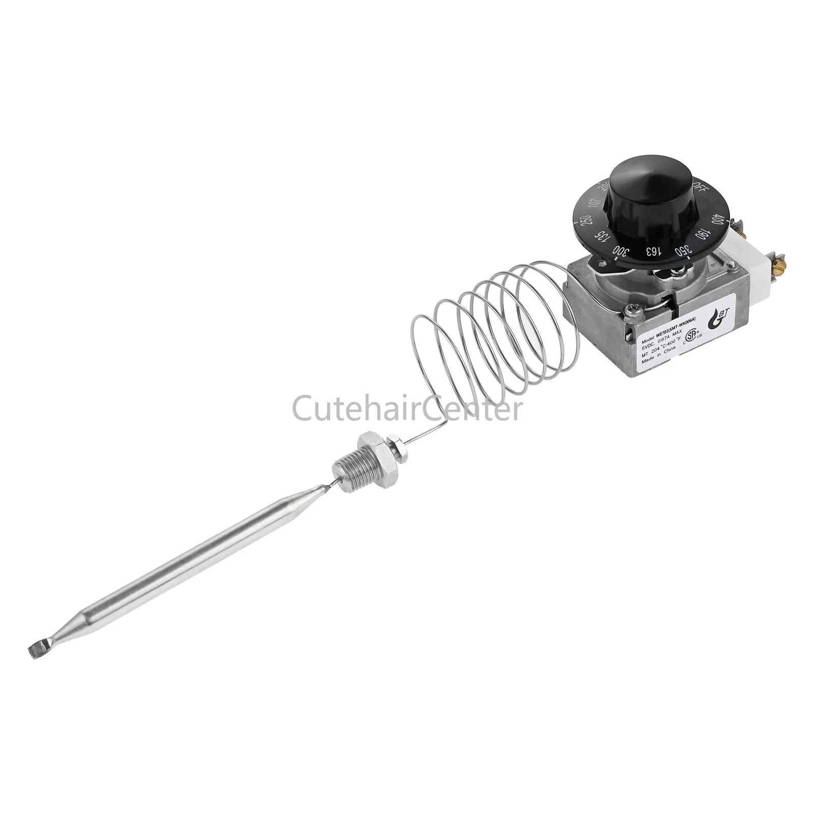 เทอร์โมวาล์ว 200-400F สวิตช์ปุ่มควบคุม RX-1-36 60125401   สําหรับหม้อทอดไฟฟ้า Pitco 60124501   อิมพีเรียล 1175 Robertshaw 1/4" MNPT