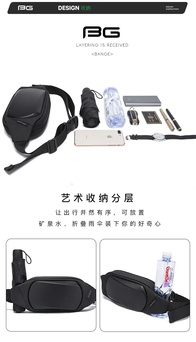 男性用ハードシェルチェストバッグ,韓国風,シングルショルダーバッグ,カップル用ウエストバッグ,新しい2022