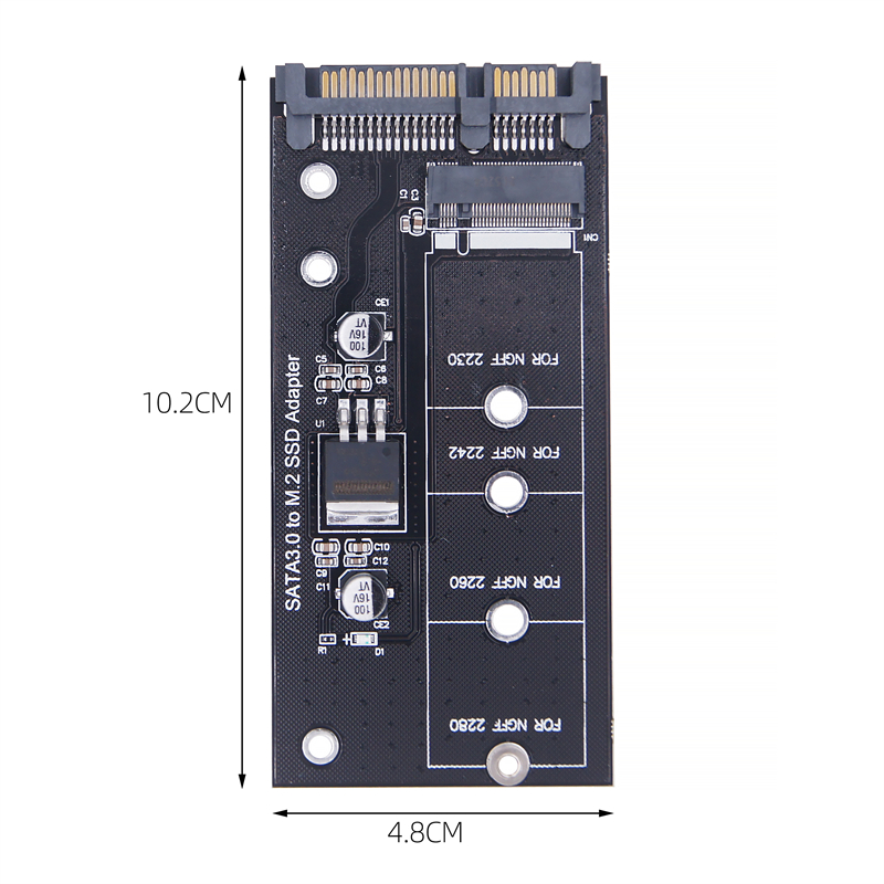 Adaptateur M.2 NGFF SSD vers SATA 3 3.0, convertisseur de carte, protocole clé B & M, disque SSD 2230 2280 2242