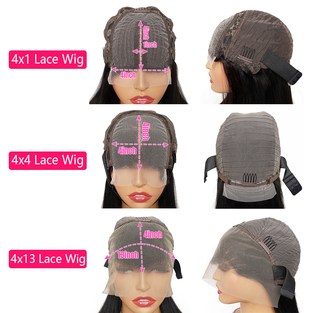 女性のためのブラジルのレミーヘアウィッグ、レースフロントウィッグ、チョコレートブラウン、ジャーリー、事前に摘み取られた人間の髪の毛、180% 、13x4、4x4レースクロージャー