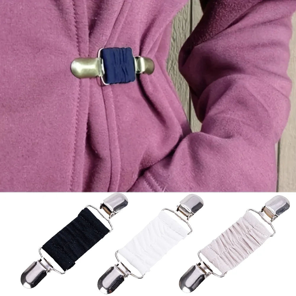 Clips ajustables para cincha trasera, cincher de cintura/suéter/chal para mujer, tensor elástico sin costuras