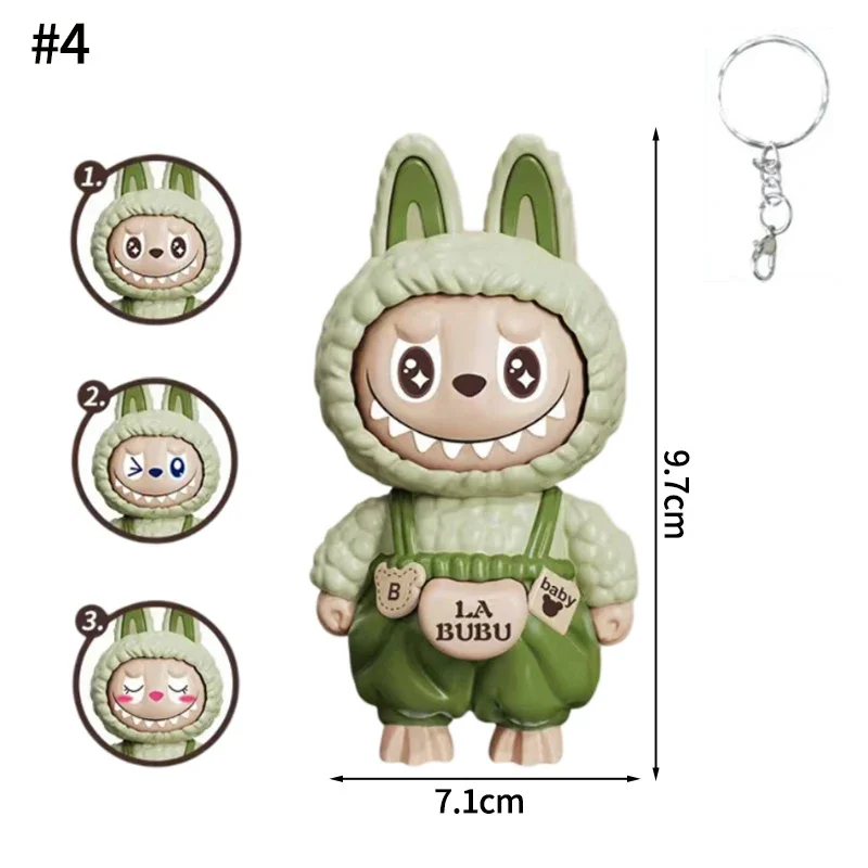 กด Face เปลี่ยนตุ๊กตาของเล่นจี้การ์ตูนสร้างสรรค์พวงกุญแจ Decompression น่ารักเปลี่ยนหน้าเกมพวงกุญแจรถ Desktop Decor