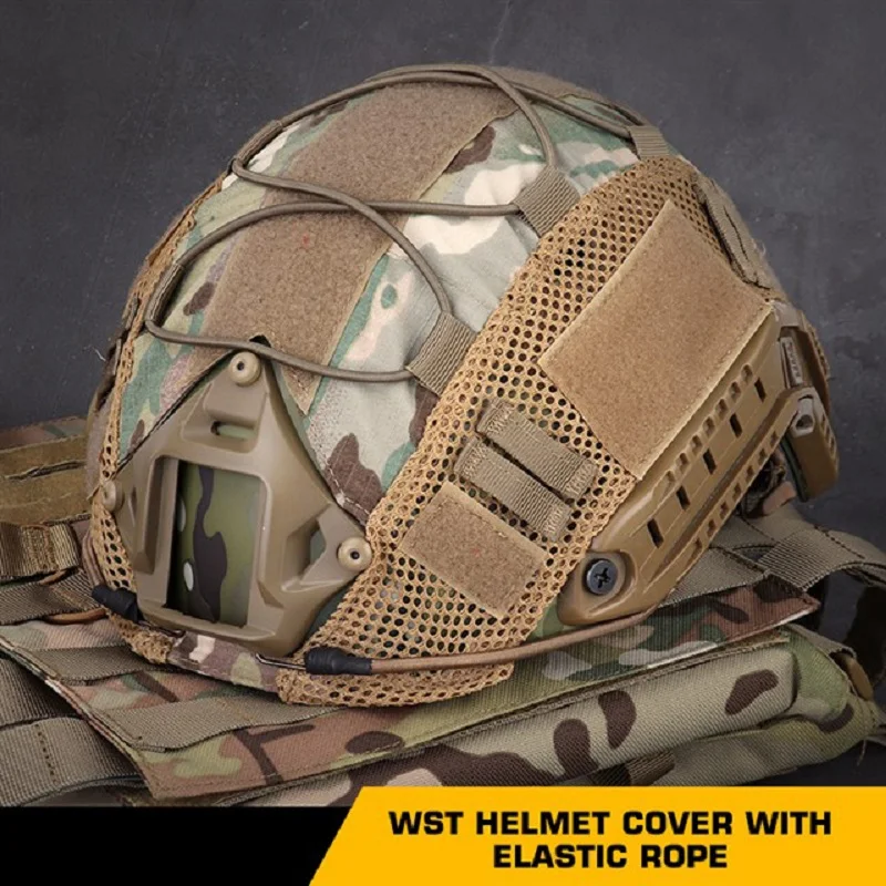 Sport helm abdeckung Jagd schießen Airsoft Helm abdeckung Mesh Paintball Helm abdeckung für Ops-Core pj/bj/mh schnelle Helm abdeckung