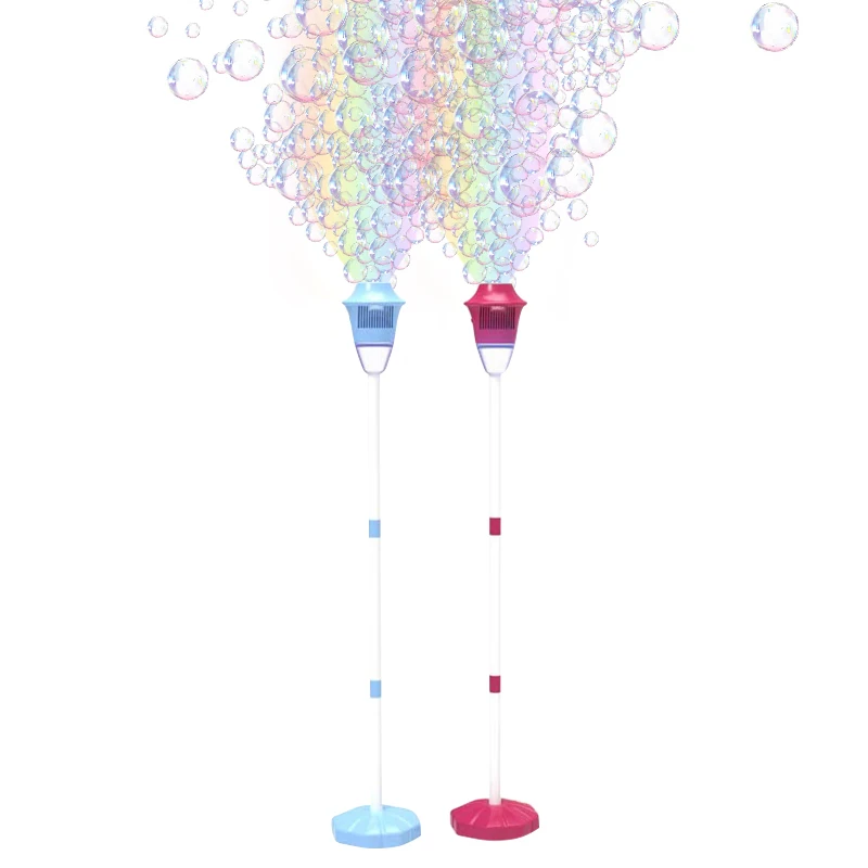 Macchina per bolle di lampione macchina per bolle completamente automatica illuminazione musicale giocattoli per bambini all'aperto senza batteria bolla d'acqua