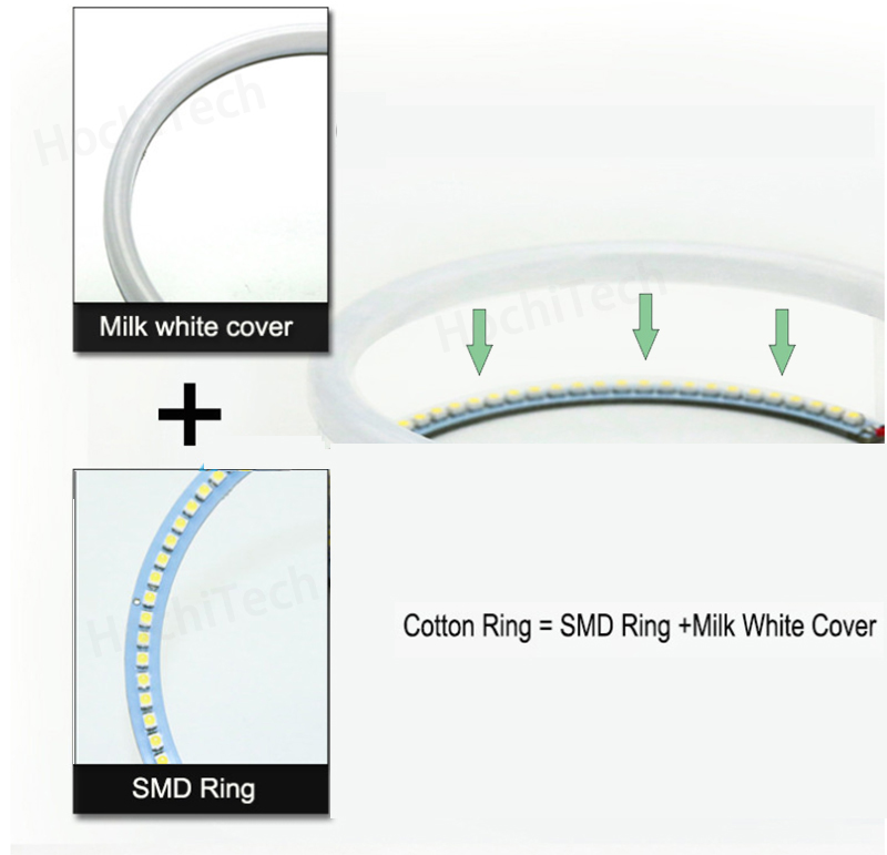 E46 318i 316i สำหรับ BMW 3ชุด323i 328i 330i 325xi 330d 1998-2005ดีเยี่ยมแหวนแสงกลางวัน