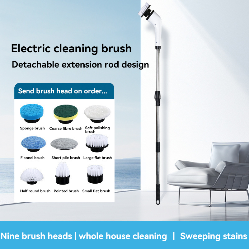 Wireless Electric Cleaning Brush Bathroom Window Kitchen Automotive Multifunctional Household Rotating Cleaning Machine