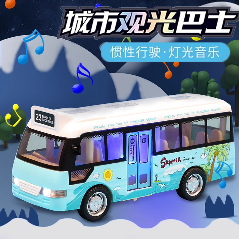 Zabawki Autobusy Szkolne Samochody Odlewane Plastikowe Małe Auta Autobus Miejski Z Dźwiękiem I Podświetleniem Samochody Napędzane Tarcie Zabawki Prezent Dla Dzieci