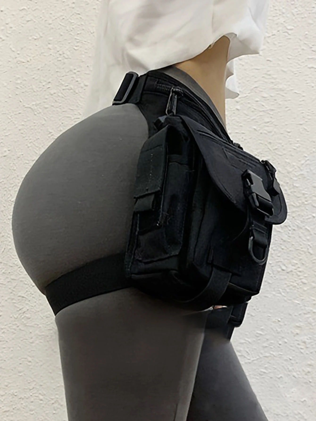 Buitensporten fietsen beenzak unisex crossbody schoudertas gaiter heuptas grote capaciteit opslag mobiele telefoon tas tij