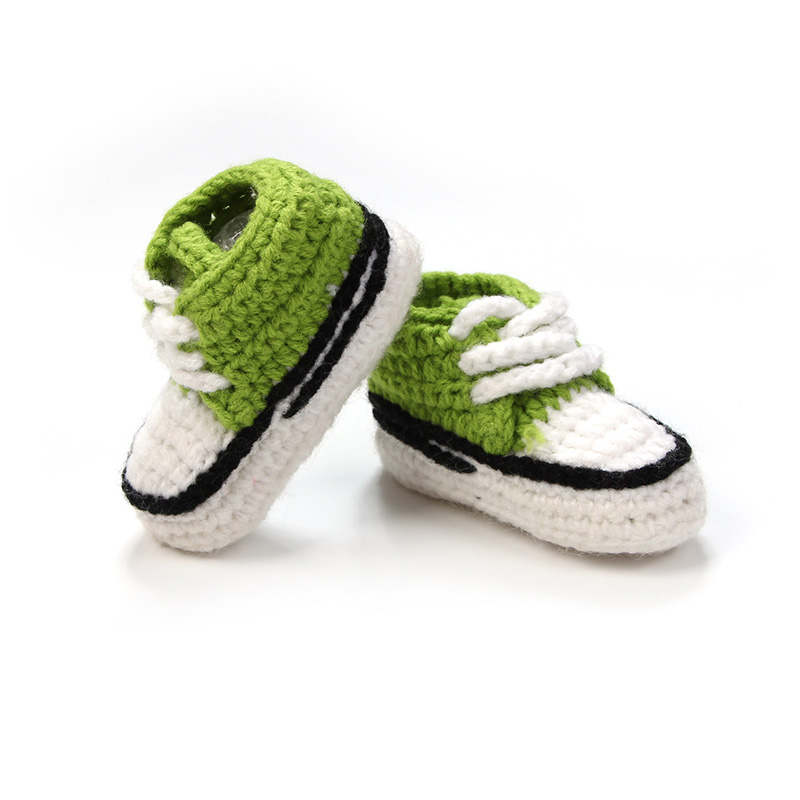 น่ารักถักรองเท้าเด็กหลายสีเด็กทารกเด็กแรกเกิดPrewalker Handmadeเด็กสาวรองเท้าแตะ