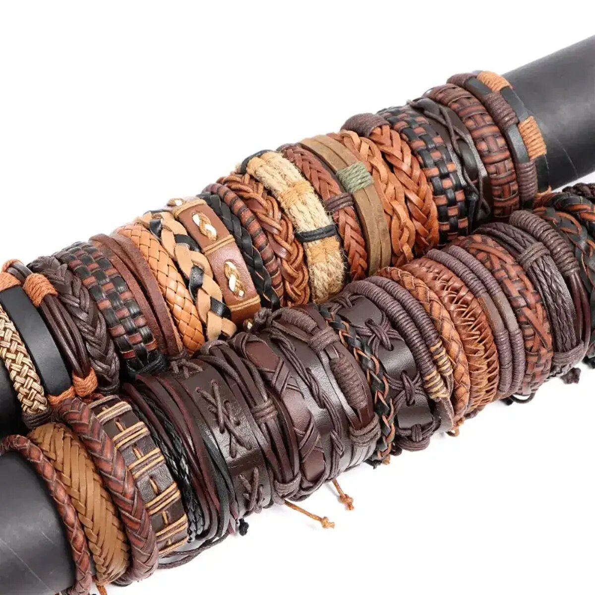 10 correas, cuerda, pulsera de cuero de estilo aleatorio para hombres y mujeres, regalo festivo clásico para mujeres (incluido pero no limitado a la imagen)