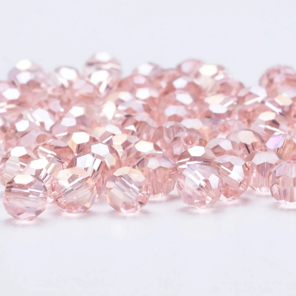 Круглые стеклянные бусины разные цвета 3/4/6/8 мм