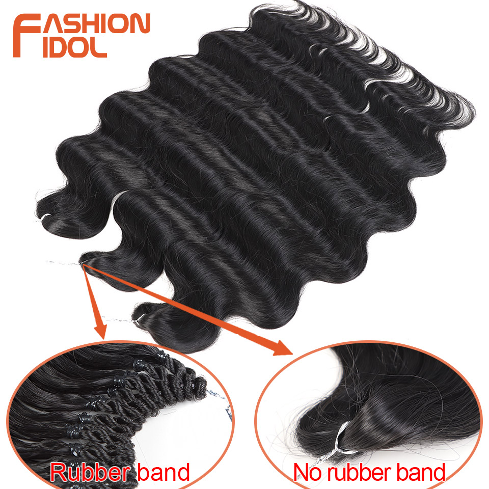 แฟชั่น IDOL ร่างกายโครเชต์ผม22นิ้วยาววิกผมปลอมเทพธิดา Braids ธรรมชาติ Wavy Ombre 613สีบลอนด์ที่ยืดผม