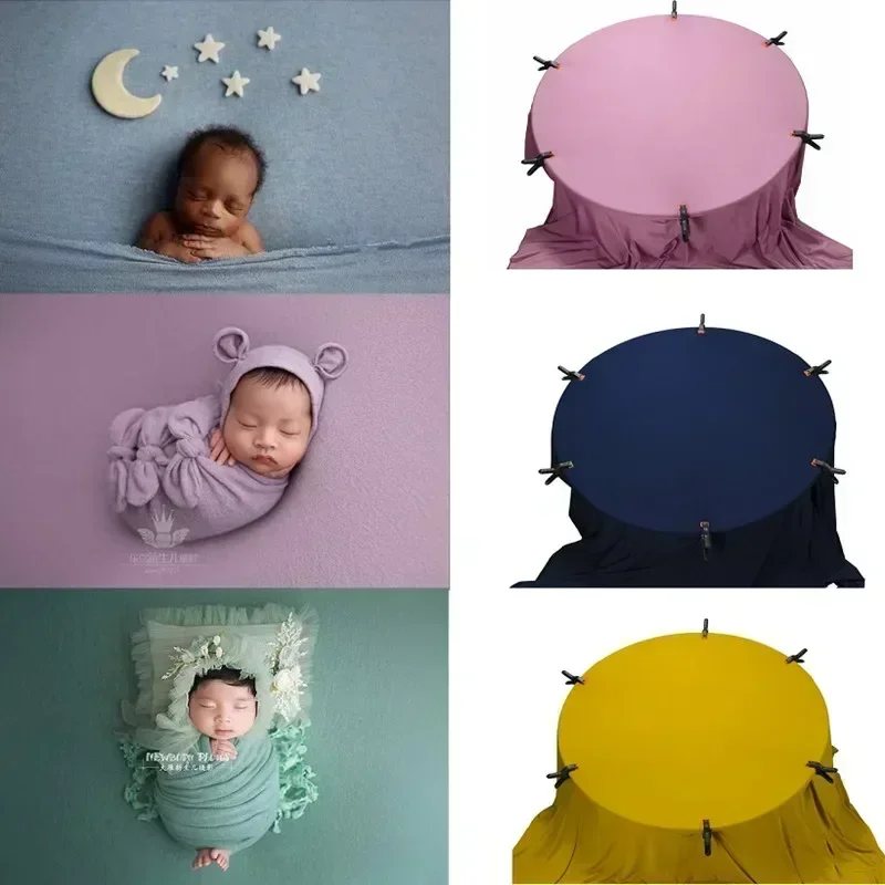 Adereços para fotografia de recém-nascidos 40/150*170cm, cobertor para bebê, pano de fundo, tecidos, acessórios para estúdio de sessão