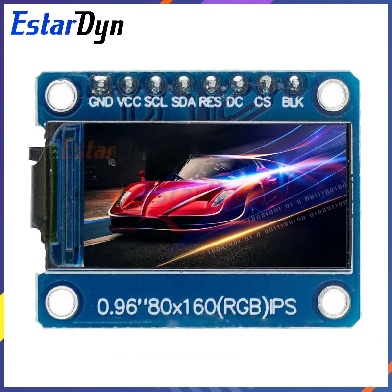 HD 65K 0,96 Zoll TFT Display Ips LCD Screen Drive IC ST7735S 3,3V 160x80 SPI Schnittstelle für Arduio Vollfarb-LCD-Anzeigemodul