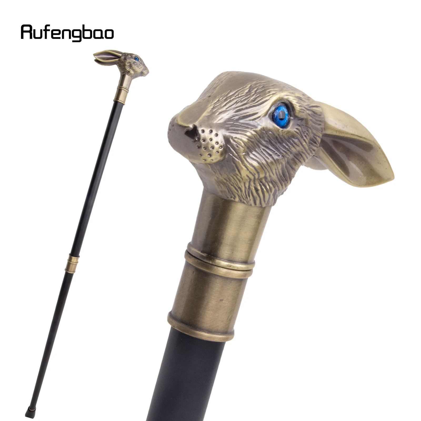 Kupfer Kaninchen Langohr Gentleman Gehstock Mode Gehstock Gentleman Crosier Knopf Gehstock 93cm