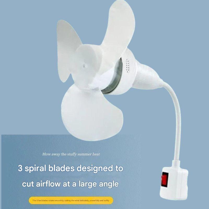 Neue drei-stecker integrierte kleine ventilator küche schlafzimmer hause kreative kleine wirbelwind steckdose fan beleuchtung leuchte