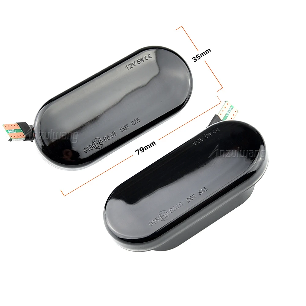 2 uds Led indicador lateral dinámico luz intermitente secuencial para VW Golf 3 4 MK3 MK4 Passat 3BG Polo 6N 9N Bora Vento