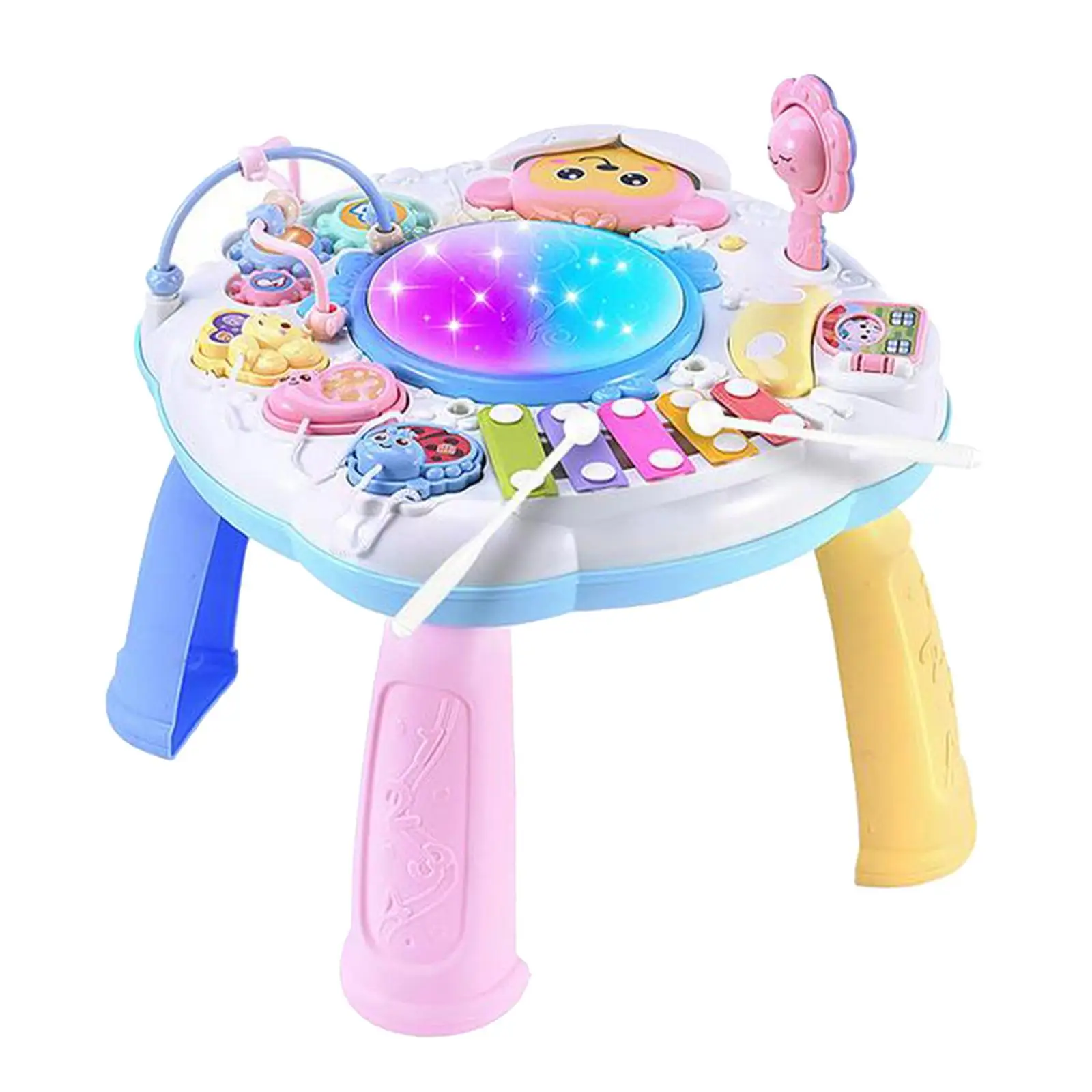 子供のための音楽アクティビティセンターテーブル,1セット,早期教育,学習テーブル,音楽,誕生日プレゼント