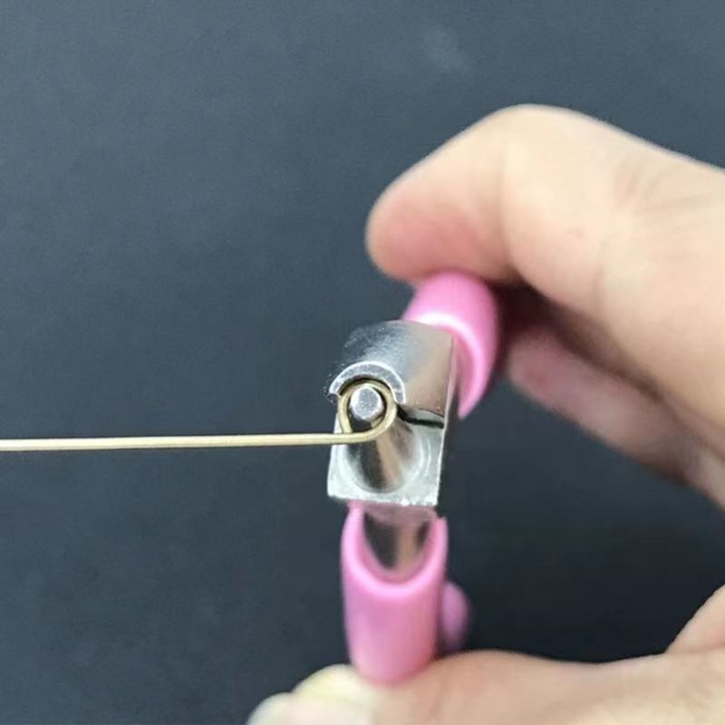 5-Zoll professionelle runde konkave Zange, verwendet für die Schmuckherstellung, Mini-Präzisions-Drahtschlaufenwerkzeuge, ideale manuelle DIY-Werkzeuge