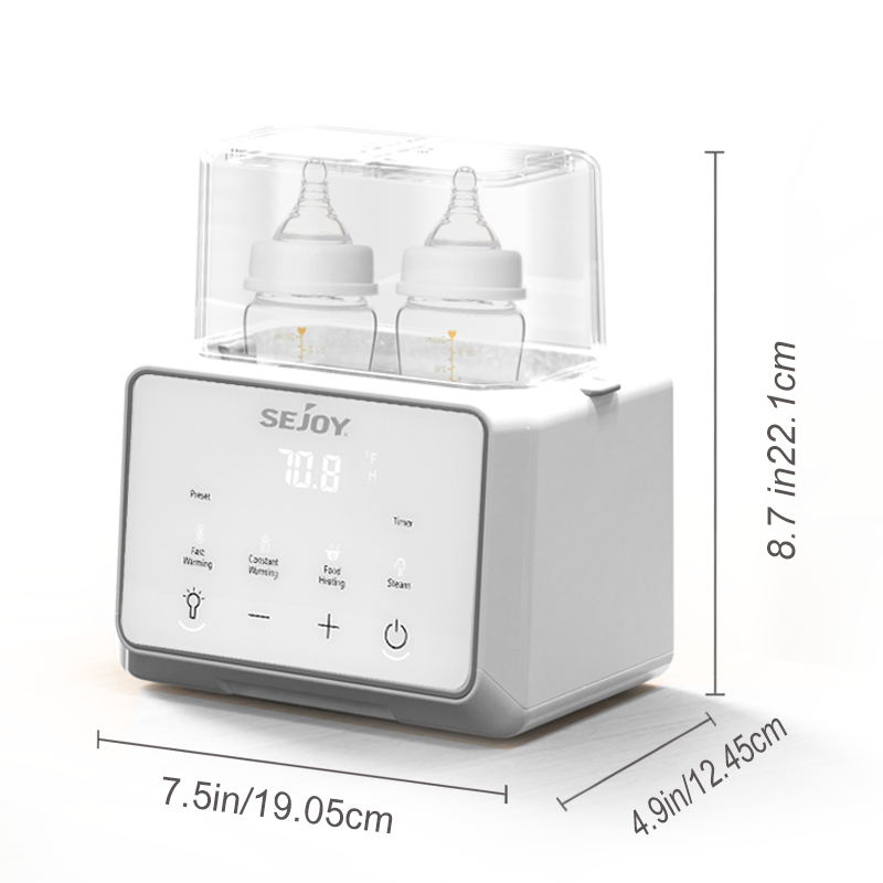 Aquecedor de mamadeiras multifuncional, acessórios rápidos para bebês, aquecedor de alimentos, aquecedor de leite, esterilizador com controle preciso de temperatura
