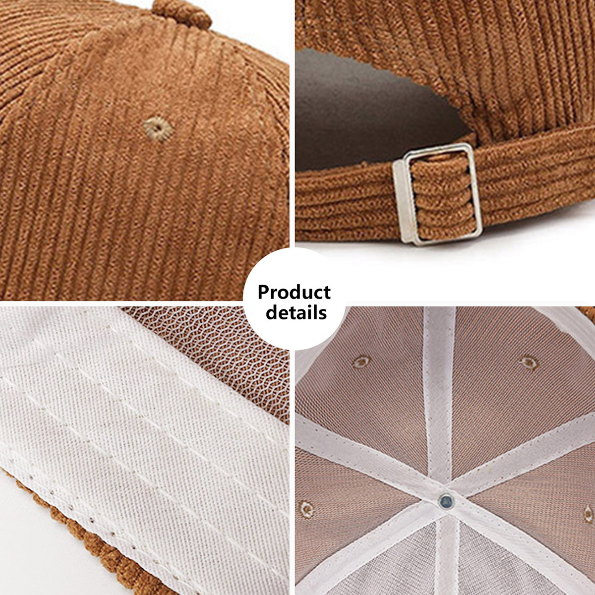 Mode Suede Baseball Cap Mannen en Vrouwen Herfst en Winter Effen Retro Corduroy Hoed Hiphop Hoed Unisex Straat Verstelbare Zonnehoed