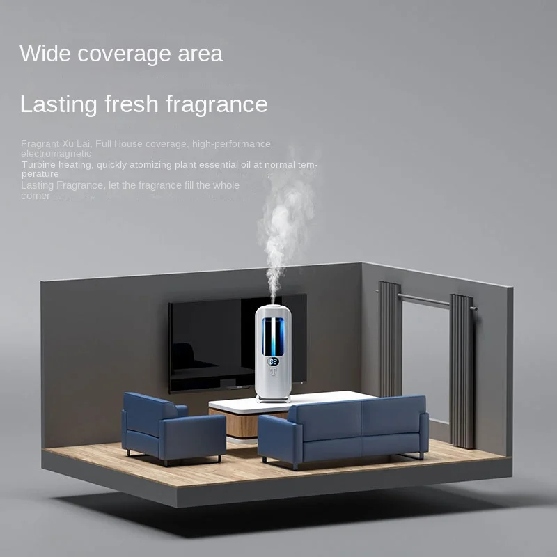 Automatische aromatherapiemachine en luchtbevochtiger met digitaal display en gekleurde lichten - Machine Office Home, en badkamer