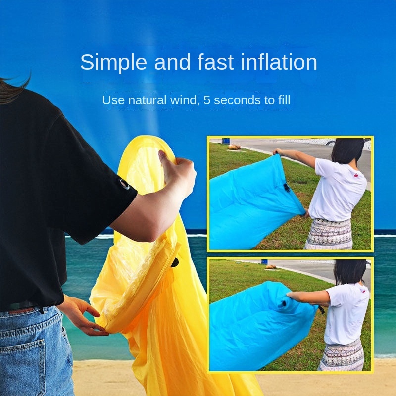 Outdoor Air Lazy Inflatable Sofa, Portable Camping Sofa Mattress, Music Festival Lounge Chair, Lazy Camping, Grassland, Beach