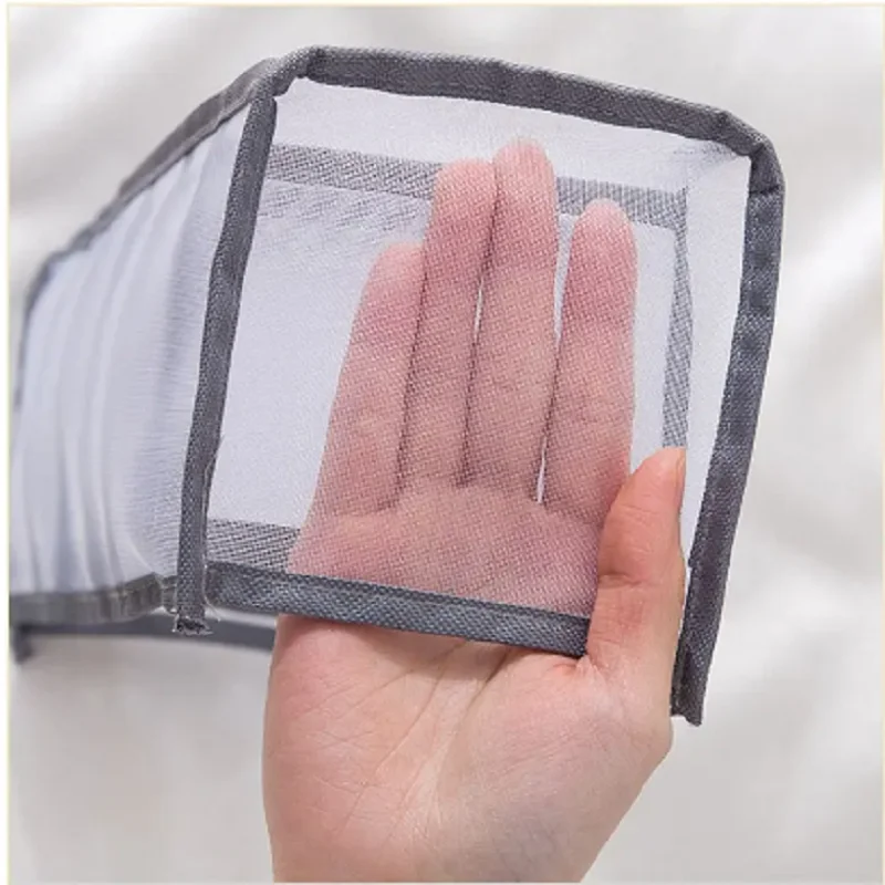 11 compartimentos casa dobrável caixa de armazenamento de roupa interior náilon organizando dormitório sutiã de armazenamento organizando saco de malha respirável