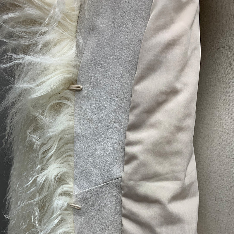 女性と男性のための本革のウール,暖かい秋と冬のコート,5243