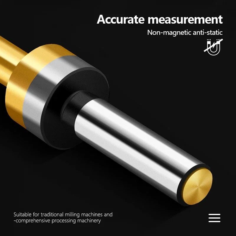 Titanium Non-magnetic Mechanical Edge Finder Center Finder Touch Point Sensor for CNC Milling Lathe Machine Measurement Tools