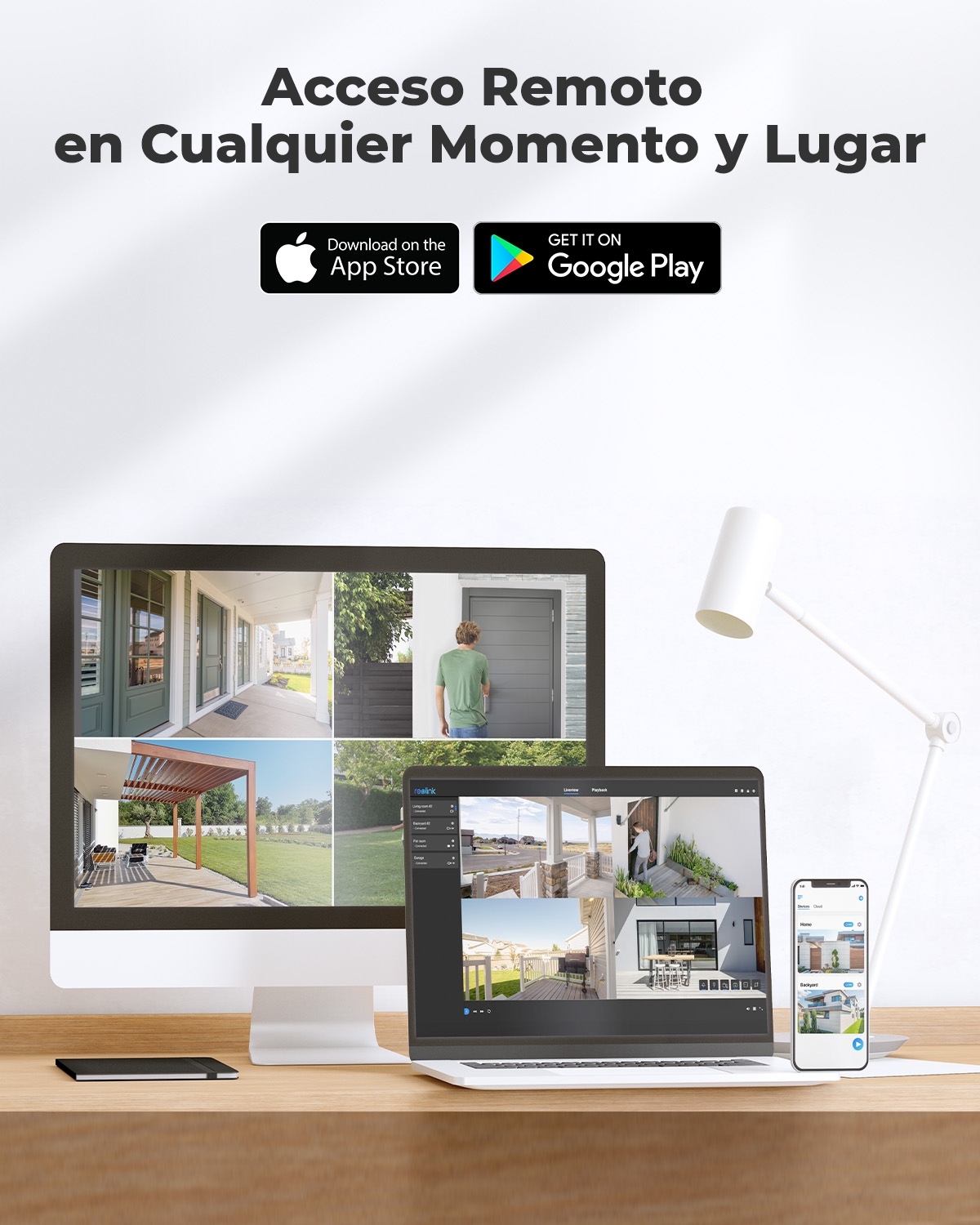 Reolink cámara de seguridad inteligente 5MP PoE cámara IP de visión nocturna infrarroja para exteriores cámara de vigilancia con detección de personas/vehículos