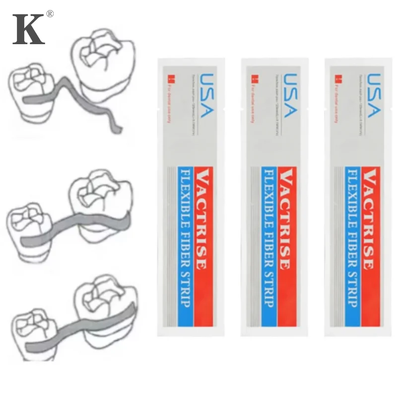 1Pcs Dental Flexible Fiber Strip Glass Splint Light Cure Composite Resin Bonding Adhesive Braided Sticks Orthodontic Retainer