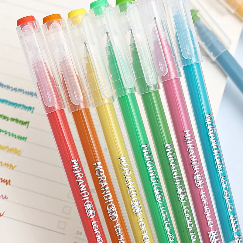 13Style 9 pz/set Penna Multi-Color Manuale a Colori di Grande Capacità Set di Penne Morandi Color Student Marker Pen