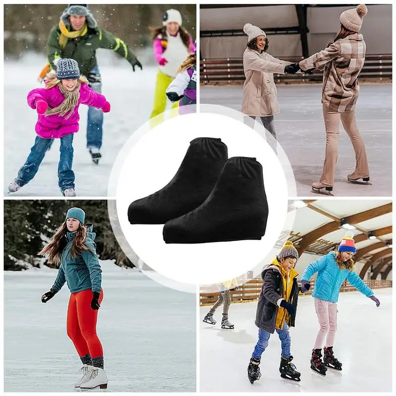 Patines de hielo artísticos, cubiertas protectoras para botas, chanclos, botas para patines, rendimiento listo para patinaje artístico