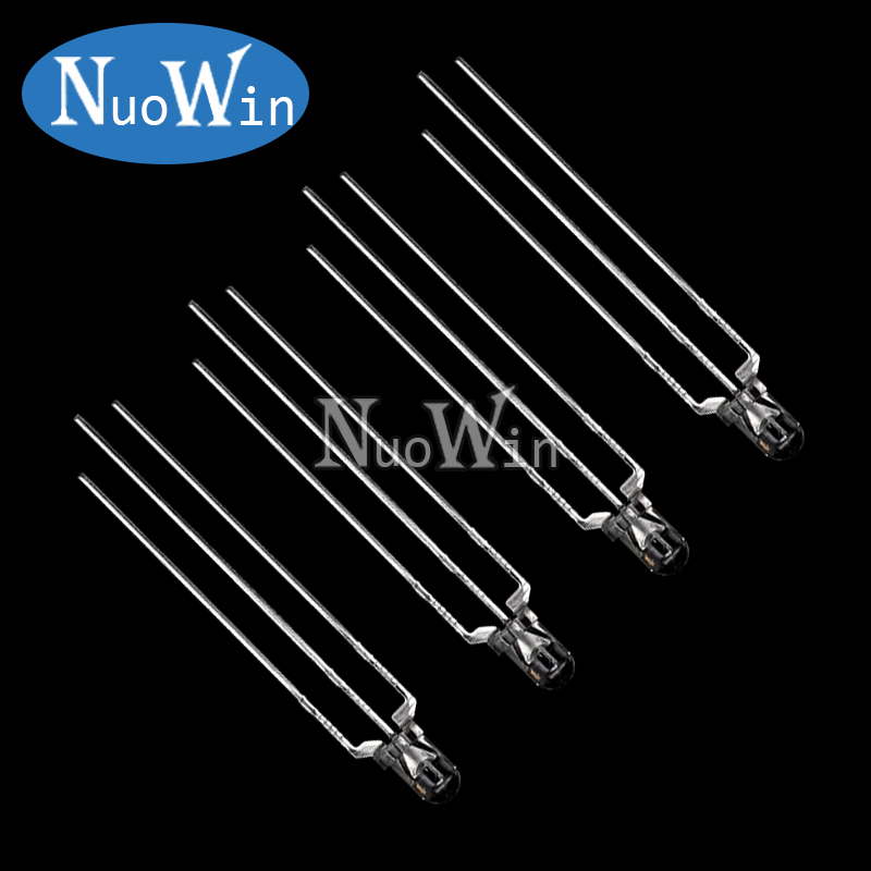 Bộ 50 F3 3MM Vòng Clear/Sương Mù Hai Màu Anode Chung/Cực Âm LED Hồng & Xanh Đỏ & Xanh Dương Bi-Màu Sắc 3 Chân Đèn LED Phát Sáng