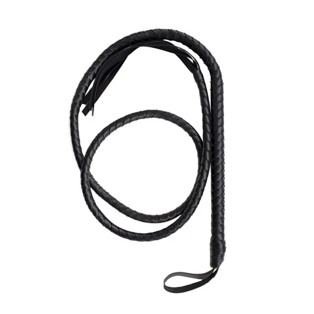190CM PU Leather Horse Whip Riding fBull Whip or Horse Training Crop Equestrian bat