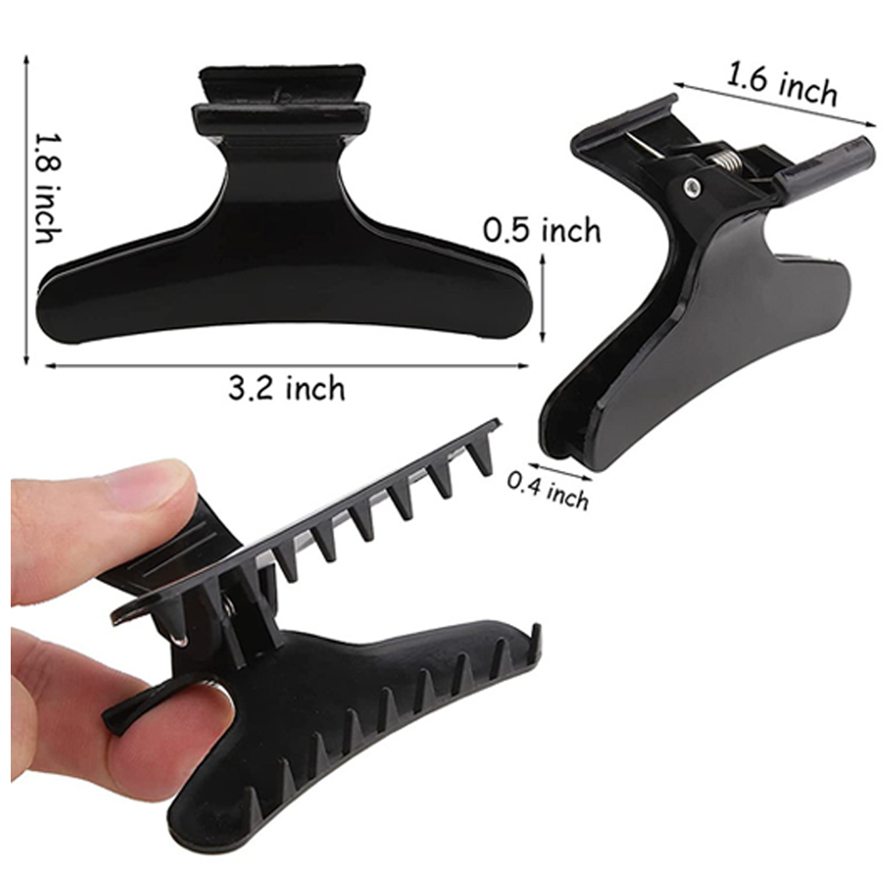 12 Stuks Haar Clips Pro Kapper Styling Sectioning Kapsel Haarspeld Barbershop Kappers Klemmen Klauwen Salon Huishoudelijke Styling Tool