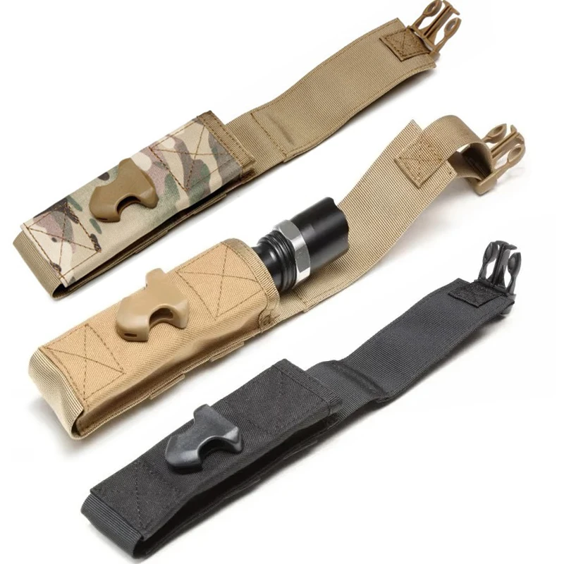 Taschenlampe Tasche Taschenlampe Halter Fall Molle EDC Werkzeug Taille Tasche Outdoor Sport Camping Wandern Jagd Zubehör Schere abdeckung