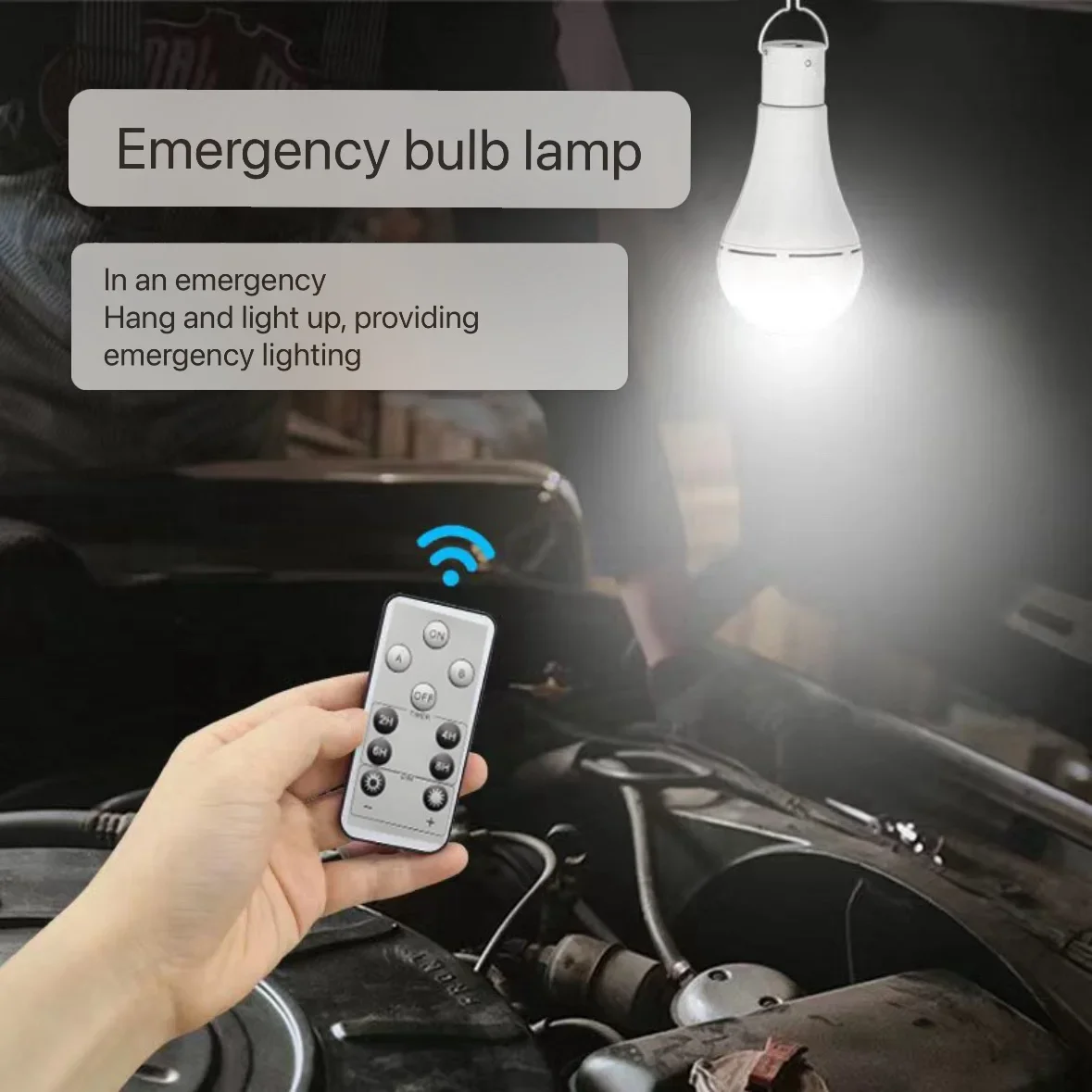 LED Solar Lamp Bulb Outdoor Waterproof Portable Solar Garden Hanging Light Hiking Fishing Emergency Lights