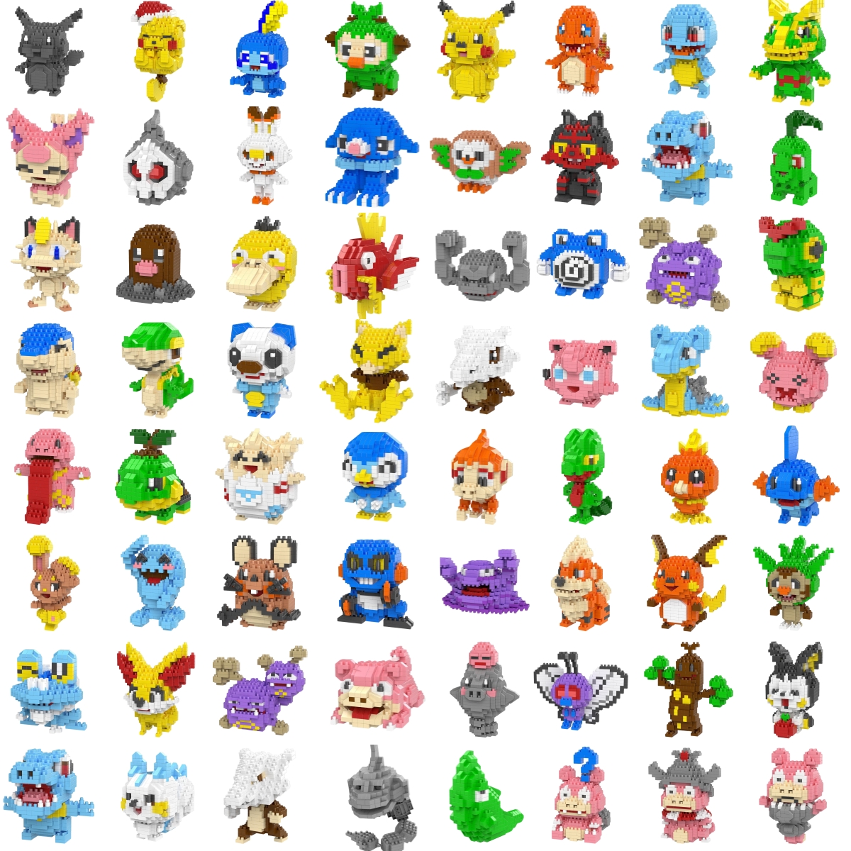 Petits blocs Pokemon Nanoblock Charizard Kyogre Groudon Rayquaza, modèle éducatif graphique, jouets pour enfants, cadeau d'anniversaire