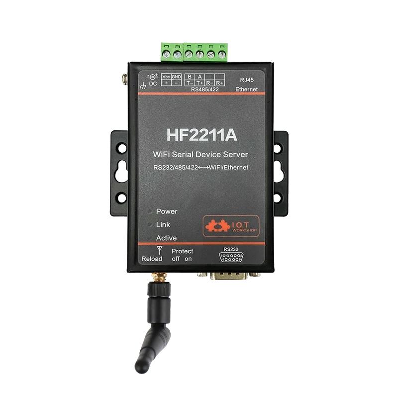 HF2211 Serial para WiFi RS232/RS485/RS422 para WiFi/Ethernet Módulo Conversor para Transmissão de Dados de Automação Industrial HF2211A