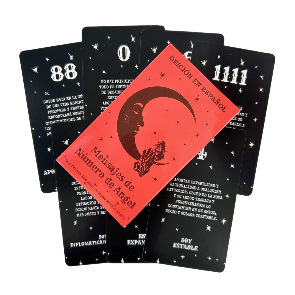 Oráculo En Español, mensajes de número de Ángel, 53 cartas, números angelicales หมายเลขนางฟ้าข้อความไพ่ทาโรต์ในอนาคต