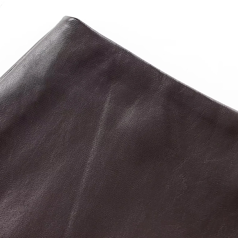 TRAF Women Faux Leather Skirt High Waist Vintage Brown Mini Skirt Woman Fashion Fall A Line Short Skirts Elegant Women's Skirts