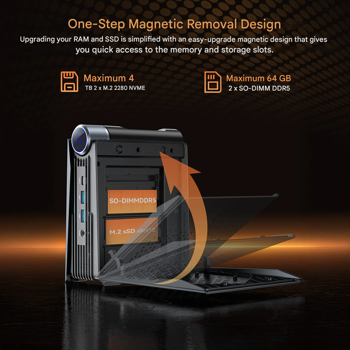 ACEMAGIC S3A MINI PC AMD Ryzen 7 6800H 16/32GB RAM 512GB/1TB SSD Windows 11 Pro MINI Computer Wifi6 BT5.2 4K Triple Display