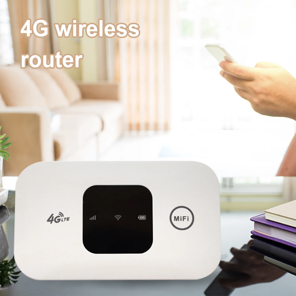 150 Mbit/s mobiler Hotspot 2100 mAh 4G Pocket WiFi Router Drahtloses Modem mit SIM-Kartensteckplatz 4G Wireless Router Breite Abdeckung