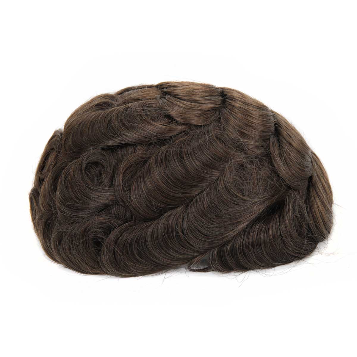 Topunique pleine dentelle suisse 90% lumière à moyenne lumière hommes toupet capillaire prothèse morceau de cheveux pour hommes système de remplacement de cheveux